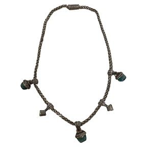 Silver Estate Magnetic Clasp Choker Necklace